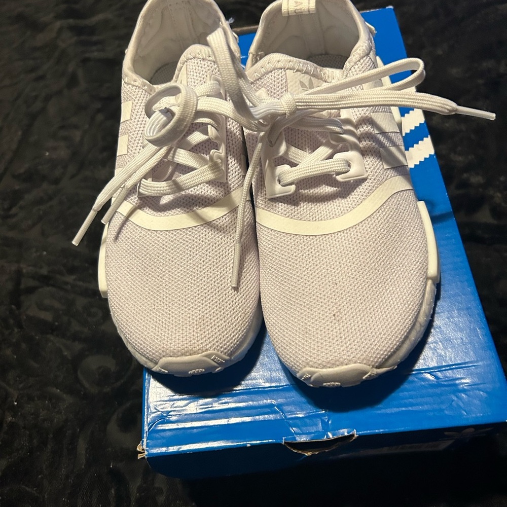 Kids White Adidas Sneakers